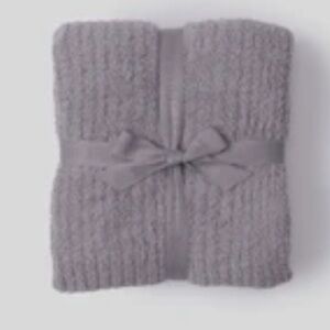 NWT Barefoot Dreams CozyChic soft Ribbed Throw in Beach Rock- 54” x 72”